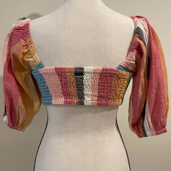 BILLABONG MULTICOLOR CROP TOP - Picture 2 of 3